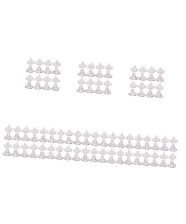 64 Pairs Foot Stickers Gel Shoe Inserts Sandal Flip-Flops Toe Guards Feet Protectors Heel Pastes Heel Protectors Toe Gel Pads Thong Sandal Pads Transparent Heel Stickers