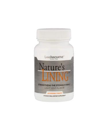 Lane Innovative - Nature's Lining Helps Protect Stomach Wall Long Lasting Relief Supports Digestive Balance (60 Chewable Tablets)