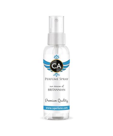 CA Perfume Impression of Britannian For Women & Men Eau de Parfum Spray Atomizer Bottle 2 Fl Oz/60ml-X1