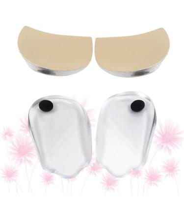 FRCOLOR Plantar Foot Orthotic Inserts - 2 Pairs Transparent Heel Cups for Pronation & Corrective Support | 9x4.5cm - Buy Online on GoSupps.com