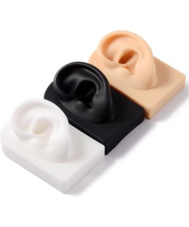 3 Pc Silicone Ear Model - Simulation Artificial Ear Model - for Hearing Aids Wearing & Ear Canal Products Display Right - Buy Online on GoSupps.com