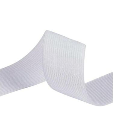 White Flat Elastic Band - High Stretch Sewing & Hair Elastic - 1 Inch x 6 Yards - Buy Online on GoSupps.com