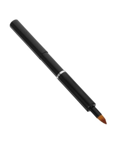 DRESSOOS Portable Lip Brush Lipstick Women Makeup Tools Makeup Brush Lip for Women Cosmetics Brush Lip Balm Applicator Lip Brush Wand Lip Applicators Aluminum Lip Gloss Brush Telescopic 13.40X0.90X0.90CM Black