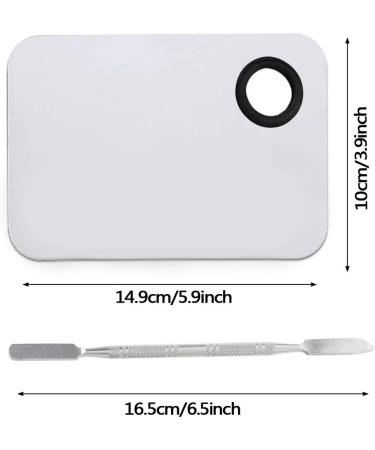 Ckanday 2 SPACK Professional Makeup Palette & Stainless Steel Cosmetic Spatula Set - Mix Foundation Effortlessly - Buy Online on GoSupps.com