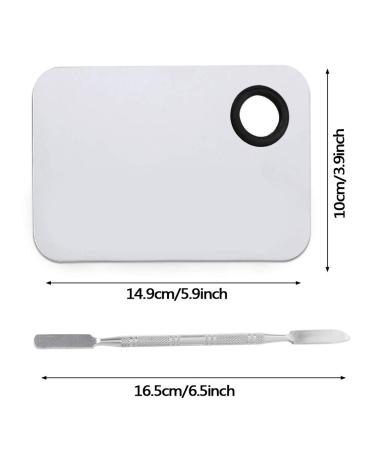 2 Pack Pro Lady Stainless Steel Makeup Spatula Set for Mixing Foundation by ACKLLR Silver - Buy Online on GoSupps.com