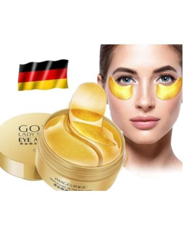 Gold Hydrogel Eye Mask Pads - 60 St. Collagen Gel for Dark Circles & Puffiness | Anti-Aging Korean Formula - Buy Online on GoSupps.com
