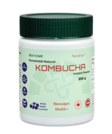 Mixed Berry Kombucha Drink Powder- 40 Servings Instant Sparkling Fermented Kombucha Drink, No Alcohol, No Sucrose added, Gluten Free, No GMO - Buy Online on GoSupps.com
