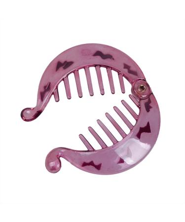4-Piece Banana Fish Hair Clips Set | Stylish French Round Ponytail Holders for Women & Girls - Hair Accessories - Buy Online on GoSupps.com
