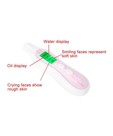 Skin Sensor Tester - 0-99.9% Facial Toner Moisturizing Oil Analyzer with Digital LCD Display - Precision Skin Care Tool - Buy Online on GoSupps.com