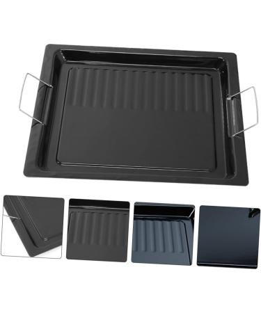 Milisten 1pc Grill Plate Iron Baking Plate Non- Stick Frying Plate Non-Stick Grilling Plate Outdoor Griddle Grill Portable Cooking Stove Nonstick Grilling Plate Dinner Plate Fried - Buy Online on GoSupps.com
