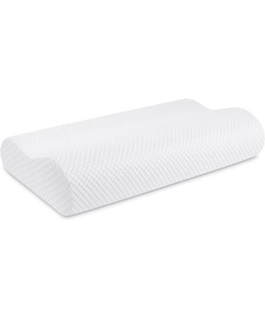 Findigit Ergonomic Cervical Orthopedic Memory Foam Pillow for Neck Pain Relief - Contoured, Supportive Design for Side, Back, and Stomach Sleepers - White 23.6*14*3.6/4.3 - Buy Online on GoSupps.com