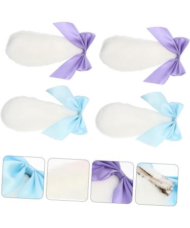 MERRYHAPY 2 Pairs Plush Rabbit Ear Hair Clip Hairpins for Cosplay Bowknot Hairpins Lovely Barrettes Lolita Style Hairpins Plush Hairpins Plush Hair Clips Bunny Ears Barrettes - Buy Online on GoSupps.com