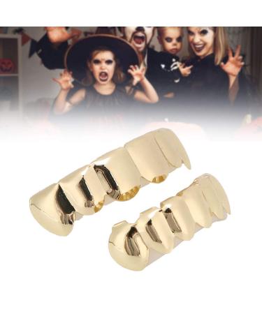 Shop Gold Hip Hop Grillz - Temporary Dentures & Bling Teeth Decoration for Halloween & Parties - Buy Online on GoSupps.com