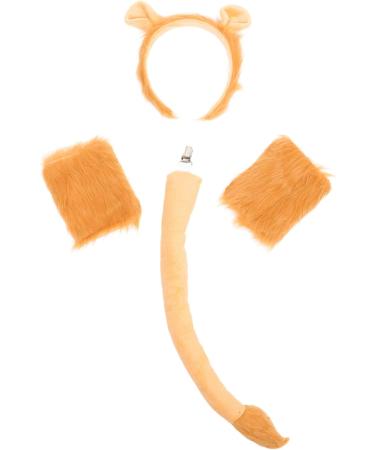 SAFIGLE 3 Sets Lion Costume Girl Tote Headband Accessories for Lion Ears Headdress Lion Tail Prop Animal Cosplay Prop Lion Costume Adult Animal Gloves Animal Bowtie Lion Gloves Plastic - Buy Online on GoSupps.com