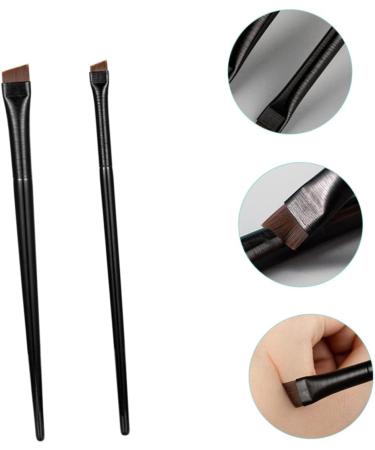 Baluue 6 Sets Eyeliner Brush Makeup Brush Multifunctional Eyebrow Brush Ear Wood Black - Buy Online on GoSupps.com