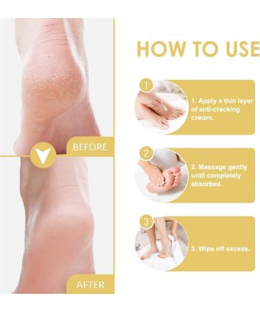 Anti-Crack Foot Cream 2 Pieces Anti-Cracking Foot Cream Anti Crack Heel Creme For Softening Thick Dry Cracked and Rough Hands and Feet - Buy Online on GoSupps.com