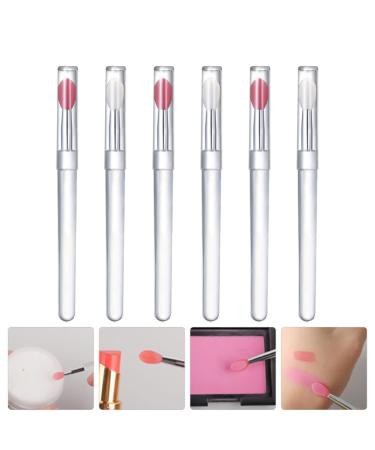 Beavorty Makeup Silicone Lip Brush Set - 6pcs Lidded Lipstick Applicators for Lip Cream & Eyeshadow | International Shipping - Buy Online on GoSupps.com