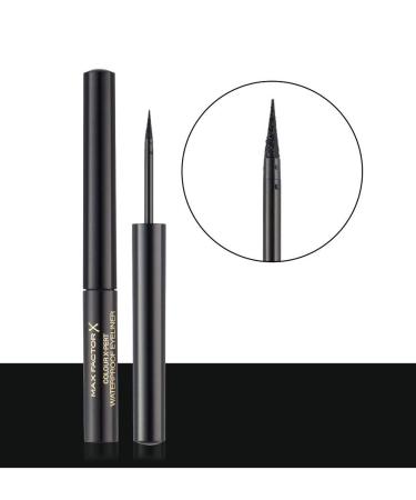 Max Factor Color X-Pert Waterproof Eyeliner Deep Black 01 - Liquid Eyeliner for Perfect Cat Eye - 2 ml International Shipping - Buy Online on GoSupps.com