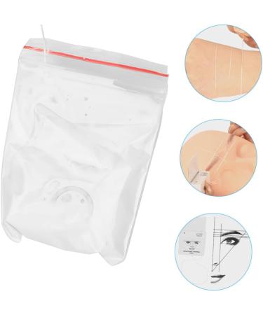 Angoily Makeup Tools Eyebrow Measuring Tool Eyebrow Drawing Line Tool Wire Box Advanced 4.6x1.8x7.5cm White - Buy Online on GoSupps.com