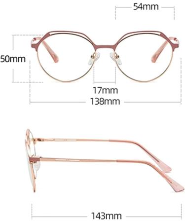 Stylish Reading Glasses for Women - Metal Frame Light Blocking Computer Eyewear - International Shipping Available - Buy Online on GoSupps.com