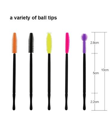 OKDEALS 250 PCS Disposable Mascara Wands - Silicone Eyelash Brushes & Makeup Applicators Kit in 5 Colors - Ideal for Professionals & Home Use - Buy Online on GoSupps.com