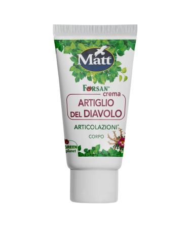 Matt Forsan Devil's Claw Cream body cream provides elasticity to the skin and well-being to treated areas of the body natural ingredients 50ml pack