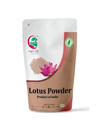 Yogi's Gift | Lotus Flower Powder | Nelumbo Nucifera | 8 oz (227 Grams) | 100% Pure & Natural Lotus Petals Powder for Hair & Skin | Ayurvedic Cosmetics