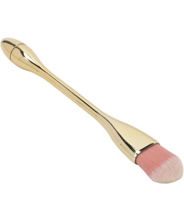 Soft Kabuki Cleaner Brush for Nail Dust & Makeup with Exquisite Handle Strong Powder Grip Soft Fiber Bristles Fine Made for Blush & Powder (Champagne Gold) - Buy Online on GoSupps.com