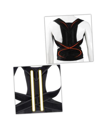 Buy Healeved Back Posture Brace | Hunchback Support Belt for Improved Posture - Adjustable Shoulder Strap - 31x26.5CM Black | International Shipping - Buy Online on GoSupps.com