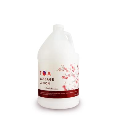 TOA Natural Massage Lotion for a Relaxing Massage Hydrating Unscented Product 1 Gallon Bottle 128 Fl Oz (Pack of 1)