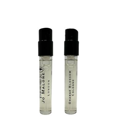 Jo Malone Set 2 London Orange Blossom Cologne Sample VIALS .05oz/ 1.5ml Floral 0.05 Fl Oz (Pack of 1)