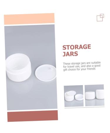 FRCOLOR 20 Pcs Cosmetic Lotion Bottles & Makeup Brushes - Portable Cream Boxes for Travel - Multifunctional White Ointment Containers - Buy Online on GoSupps.com