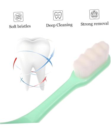 Minkissy Wangan Hair Toothbrush - Extra Soft Bristles Micro-Hand Design Sensitive Oral Care for Kids - 8 Pack in 2 Colors - Buy Online on GoSupps.com