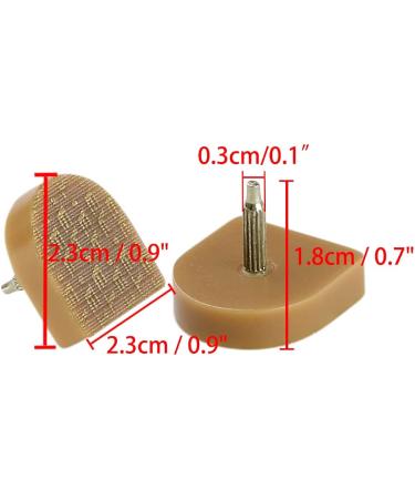 6 Pcs Beige Plastic High Heel Tips 22mm x 21mm for Ladies - uxcell - Buy Online on GoSupps.com