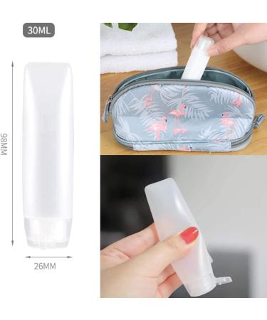 Bekith 12 Pack 30ml Travel Size Squeeze Bottles for Liquids - Refillable Cosmetic Containers for Makeup, Shampoo, Conditioner, Lotion & Toiletries - Buy Online on GoSupps.com