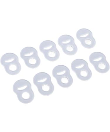 10 Pcs Toe Nail Corrector Ring Stretch Resistant Silicone Brace for Ingrown Toenails Transparent Reusable Design - Buy Online on GoSupps.com