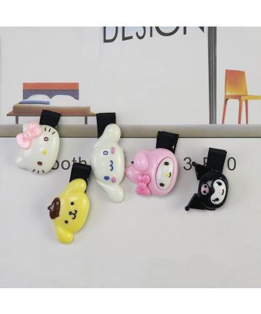 Santa Cute Cartoon Hair Clips for Girls - Set of 5 Metal Snap Barrettes | Girls Hair Accessories Gift - Buy Online on GoSupps.com