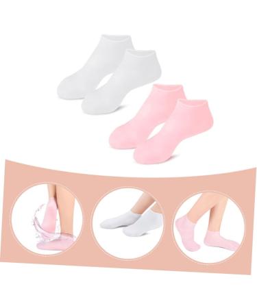 minkissy 4 Pairs Exfoliating Moisturizing Socks Non Socks Heal Socks Cosmetic Moisturizing Socks Foot Care Moisturizer Socks Cracked Heel Care Socks Girl Hydrating Sebs Short Boots - Buy Online on GoSupps.com