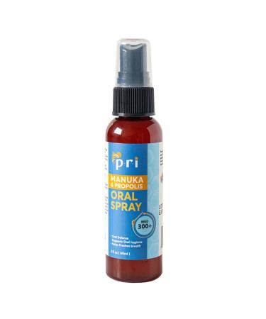 PRI Propolis Oral Spray with Manuka Honey Sore Throat & Immune Support 2oz 2 Ounce
