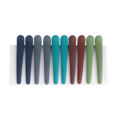 Hair clips for thick hair for women 10 pieces non-slip styling hair clips matted colorful duck beak shape easy to style and compartment 1 piece (10 erpack) b