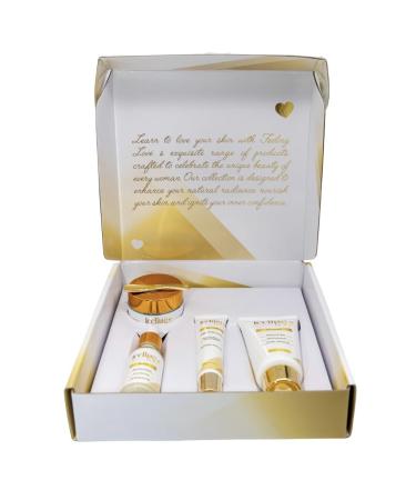 Exclusive Skincare Set: Cleanser Serum Essence Cream & Eye Cream for Radiant Glowing Skin - Ultimate 4-Step Natural Beauty Routine - Buy Online on GoSupps.com