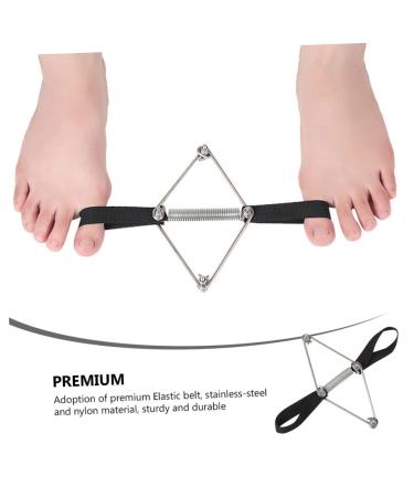 FOMIYES 2 Pcs Toe Straightener & Bunion Corrector Set - Nylon Black Toe Splint with Tension Band & Flex Tools for Hallux Valgus - Foot Strap Leash Holder for Bid Toe Alignment - Buy Online on GoSupps.com