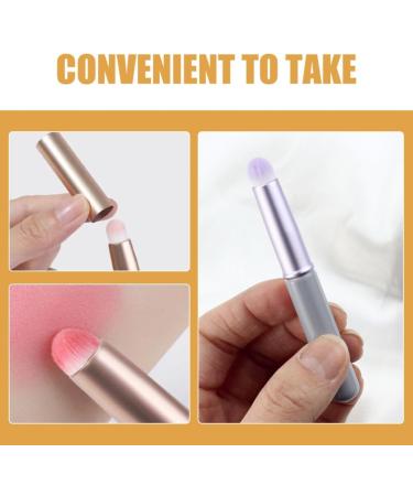 3-Piece Lip Wiping Brush Lip Mixing Brush with Cap Professional Lipstick Brush Reusable Spot Concealer Brush for Women Girls (Purple Pink and - Buy Online on GoSupps.com