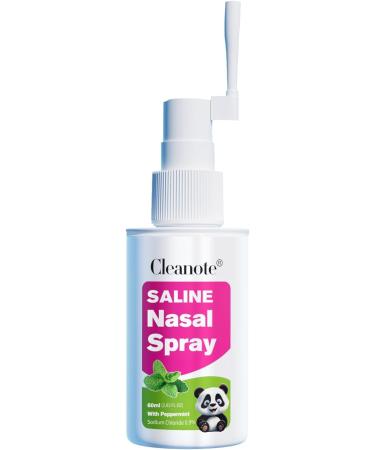 Cleanote Moisturizing Saline Nasal Spray for Dry Nose & Congestion Relief Gentle Drug-Free Isotonic Saline Solution Nose Spray with Natural Mint 100 mL - Buy Online on GoSupps.com