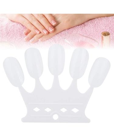 Nail Color Card - 4 Colors 50 pcs Nail Art Tips for Manicure Polish Gel Display - White - Buy Online on GoSupps.com