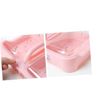 Ciieeo 3pcs Box Soap Container Bathroom Portable Soap Dish Case Asseriories Storage Soap Holder Soap Dish Accesories Rack Pantries Kitchen Accesorries Lid Boxes Soap Box Pink With Cover - Buy Online on GoSupps.com