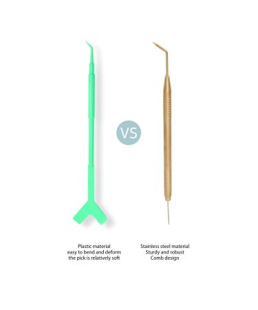 Premium Stainless Steel Eyelash Separator Tool | Double-Headed Lash Comb for Salon Quality Makeup | Comfortable Grip | B5 04 - Buy Online on GoSupps.com