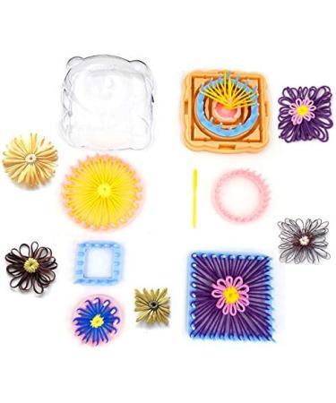 Flower Knitting Loom Kit - Frame Looms with Knitting Wool - Multi Color Craft Kit - Buy Online on GoSupps.com