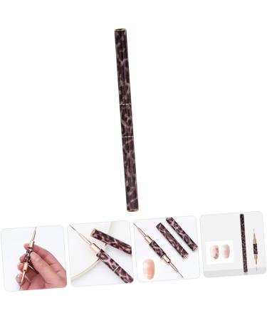 Beavorty Leopard Print Double-ended Nail Art Pen Nail Polish The Brush Draw a Line Metal - Buy Online on GoSupps.com