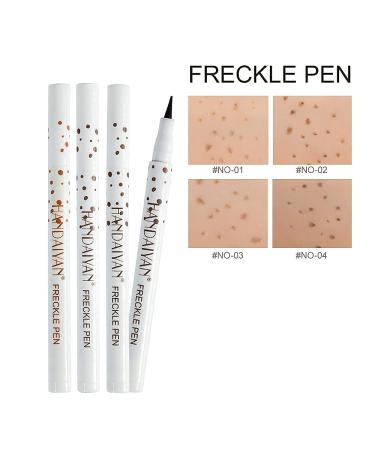 Freckle Pen Set - Natural Lifelike Freckle Makeup, Waterproof & Long Lasting - Light Brown & Natural Coffee (2 Pack) - Buy Online on GoSupps.com
